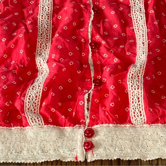 Free People Women’s Peasant Blouse Size S - Picture 9 of 13